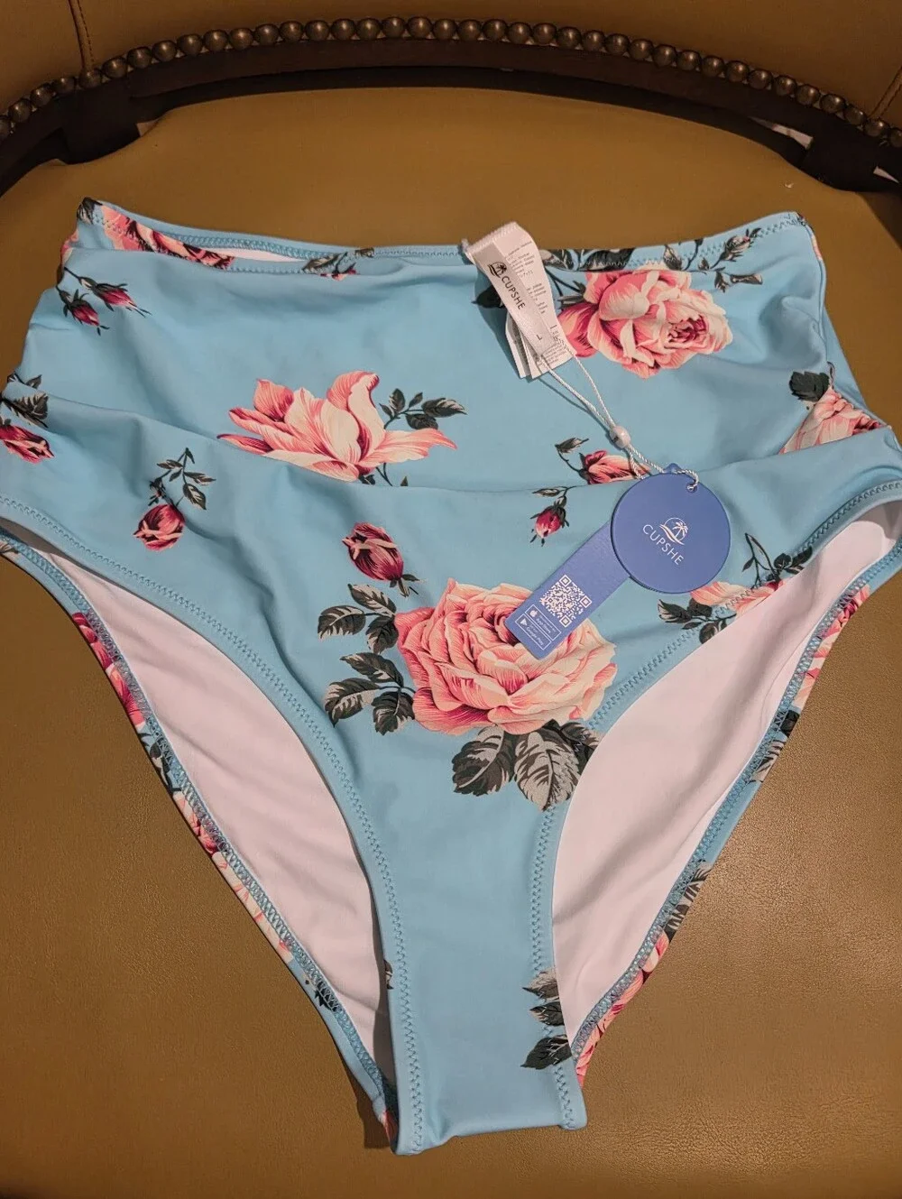 Cupshe Bikini High Waist Bottoms L